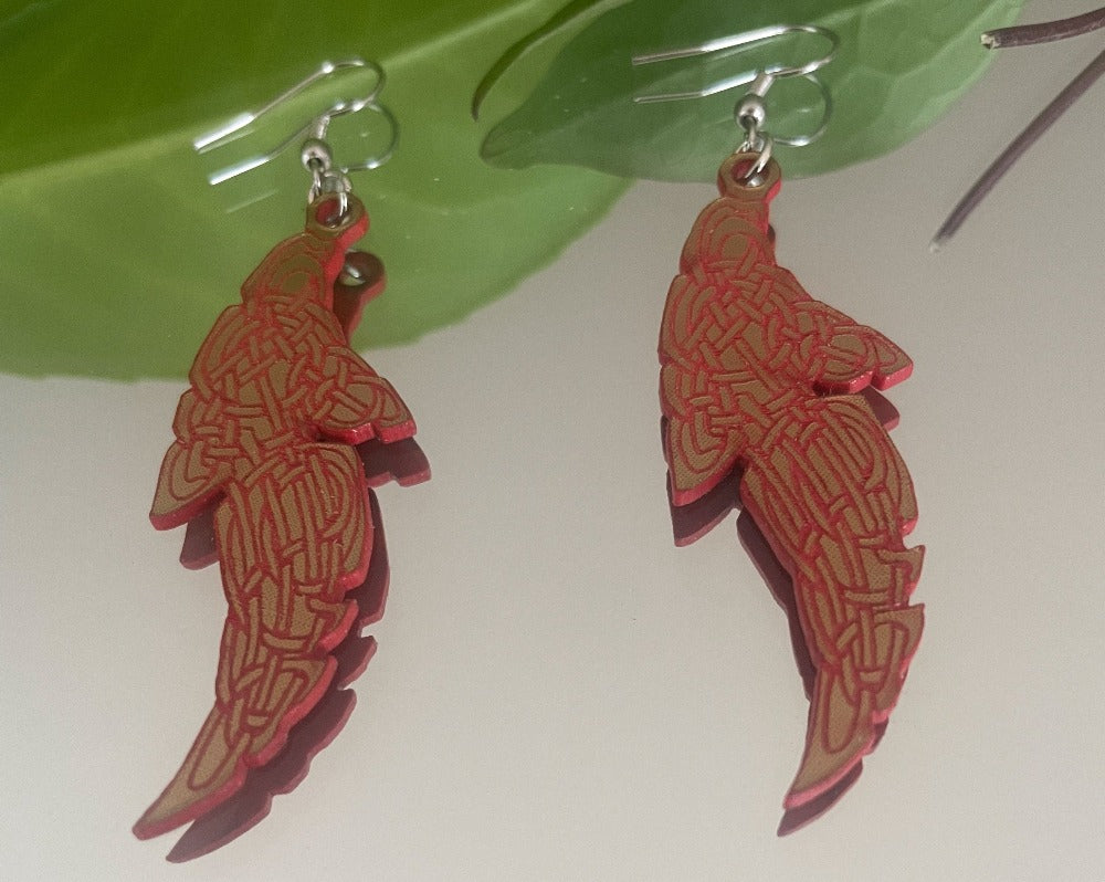 Celtic Feather Earrings