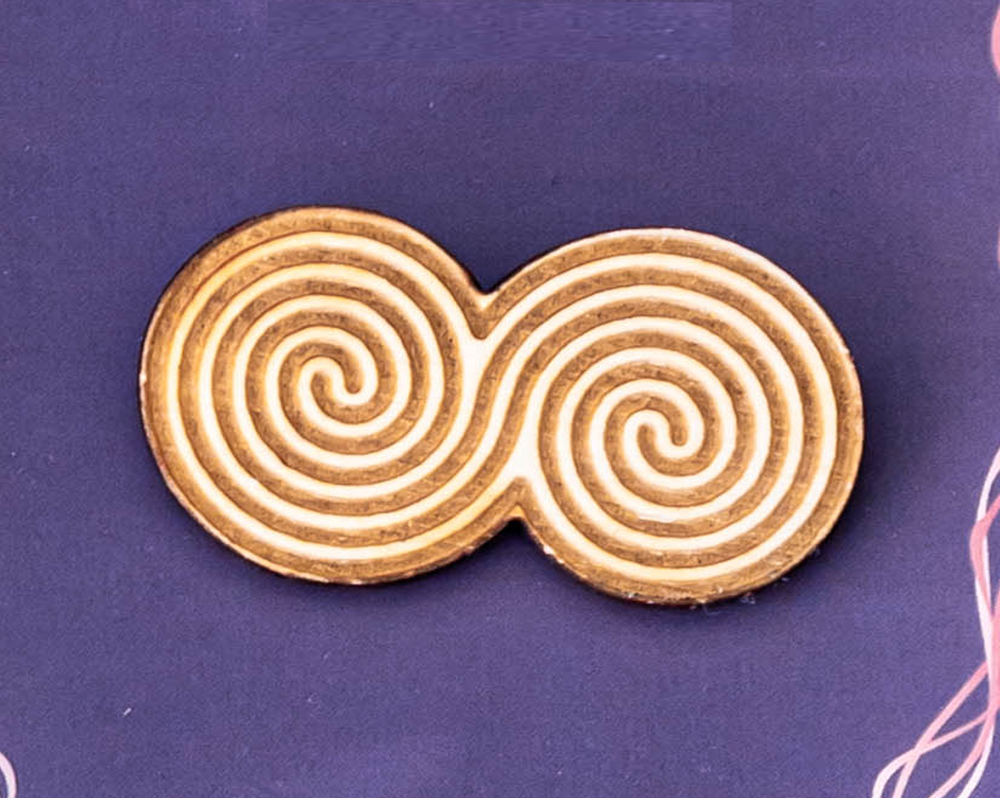 Wooden Double Spiral