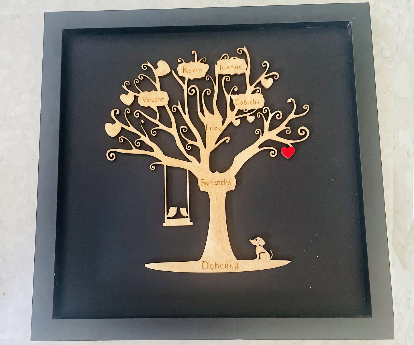 Framed Classic Family Tree