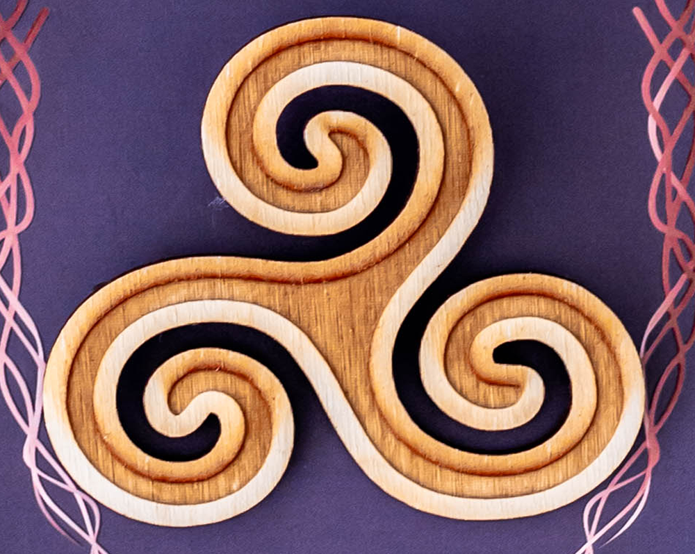 Wooden Triskele