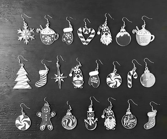 Christmas Acrylic Earring Selection
